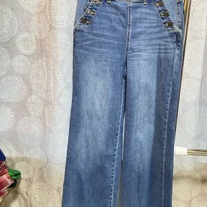 American Eagle Outfitters Blue Wide Leg Jeans